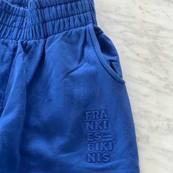Frankie’s Bikinis Sweatsuit Blue Crewneck Sweatshirt and Sweatpants Small - Picture 7 of 11